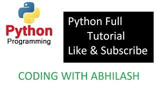 Complete Python For Beginners | Python Full Basic to Advance Tutorial Part 1