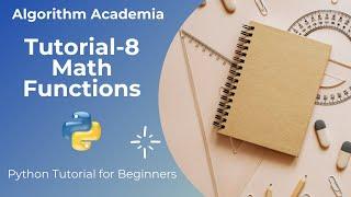 Python Tut 8# Math Functions | Python | Python Tutorial for Beginners