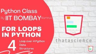 For Loops in Python (Loop Over Dictionary, Tuple, Set, String) | Python Tutorial for Beginners