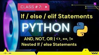 Python Tutorial for Beginners #7 | Python if-else statements | Python If else | Python in Urdu/Hindi